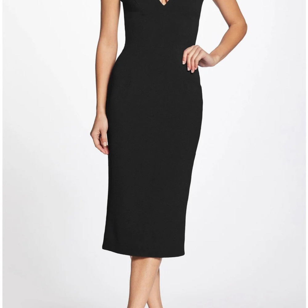 NWT Dress the Population Lyla Dress in Black ⚫️ Xl - Picture 5 of 8